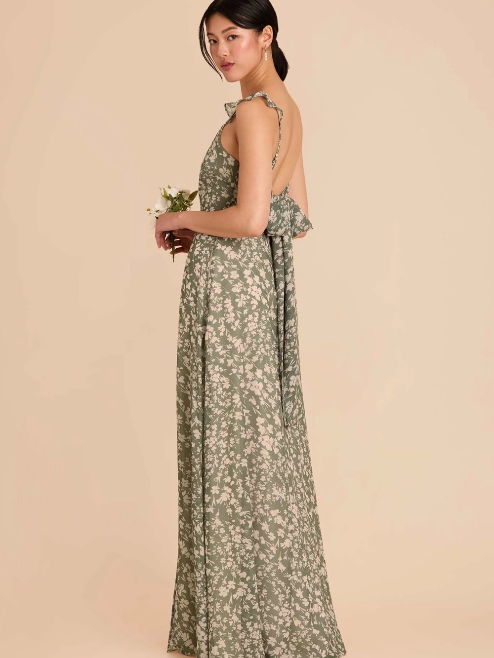 Birdy Grey Doris Chiffon Dress - Thyme Dreamy Floral (Owo) View 6